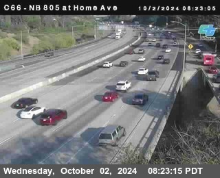 NB 805 at Home Ave (On Ramp)