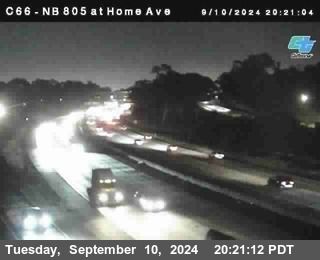 NB 805 at Home Ave (On Ramp)