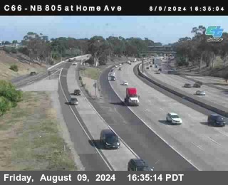 NB 805 at Home Ave (On Ramp)