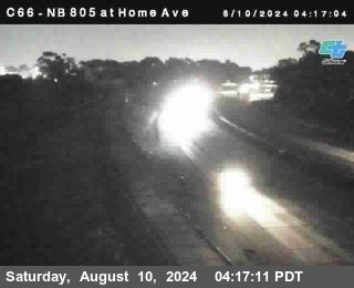 NB 805 at Home Ave (On Ramp)