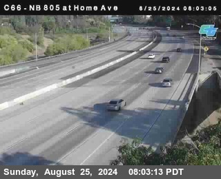 NB 805 at Home Ave (On Ramp)