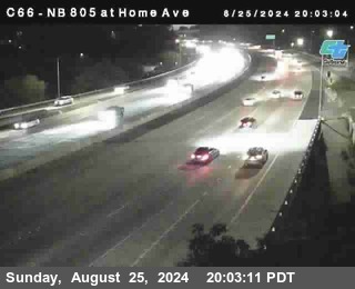 NB 805 at Home Ave (On Ramp)