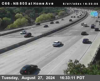 NB 805 at Home Ave (On Ramp)