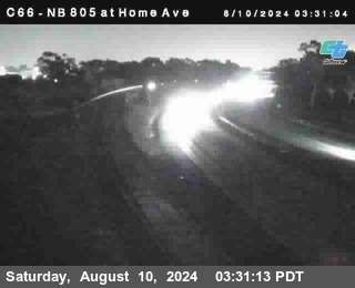 NB 805 at Home Ave (On Ramp)