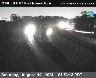 NB 805 at Home Ave (On Ramp)