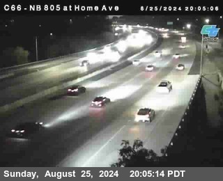 NB 805 at Home Ave (On Ramp)