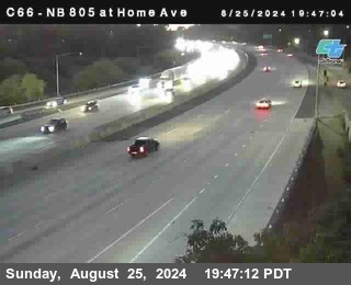 NB 805 at Home Ave (On Ramp)