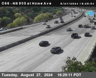 NB 805 at Home Ave (On Ramp)