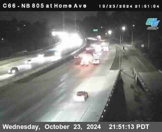 NB 805 at Home Ave (On Ramp)