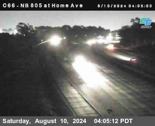 NB 805 at Home Ave (On Ramp)