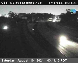 NB 805 at Home Ave (On Ramp)