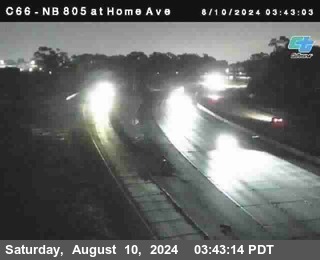 NB 805 at Home Ave (On Ramp)