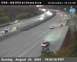 NB 805 at Home Ave (On Ramp)