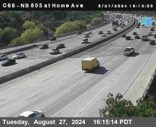 NB 805 at Home Ave (On Ramp)