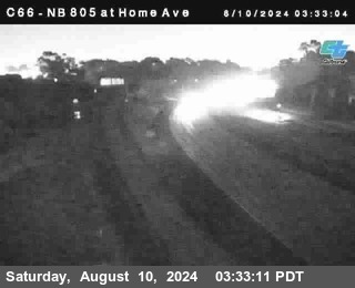 NB 805 at Home Ave (On Ramp)