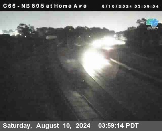 NB 805 at Home Ave (On Ramp)