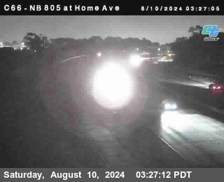 NB 805 at Home Ave (On Ramp)