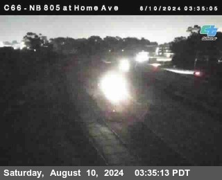 NB 805 at Home Ave (On Ramp)