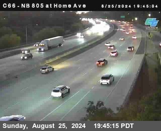 NB 805 at Home Ave (On Ramp)