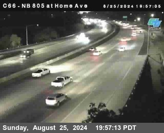 NB 805 at Home Ave (On Ramp)