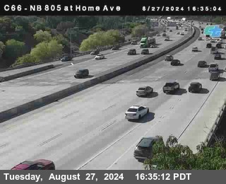 NB 805 at Home Ave (On Ramp)