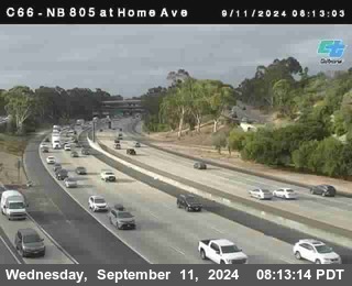 NB 805 at Home Ave (On Ramp)