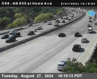 NB 805 at Home Ave (On Ramp)