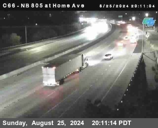 NB 805 at Home Ave (On Ramp)