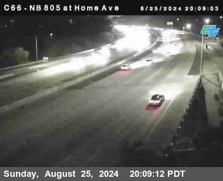 NB 805 at Home Ave (On Ramp)