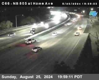 NB 805 at Home Ave (On Ramp)