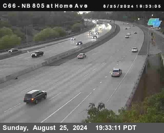 NB 805 at Home Ave (On Ramp)