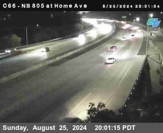 NB 805 at Home Ave (On Ramp)