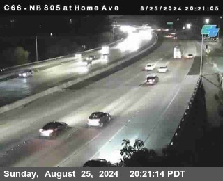 NB 805 at Home Ave (On Ramp)