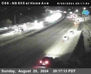 NB 805 at Home Ave (On Ramp)