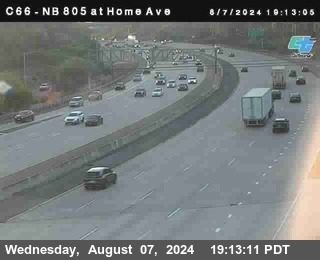 NB 805 at Home Ave (On Ramp)