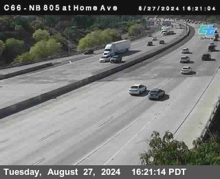 NB 805 at Home Ave (On Ramp)