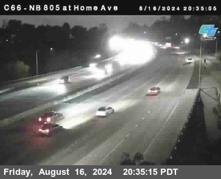 NB 805 at Home Ave (On Ramp)