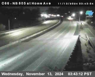 NB 805 at Home Ave (On Ramp)