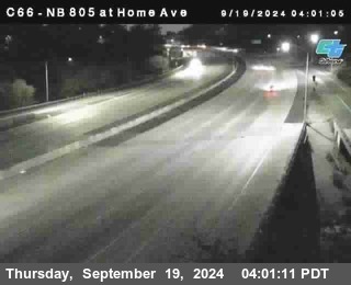 NB 805 at Home Ave (On Ramp)