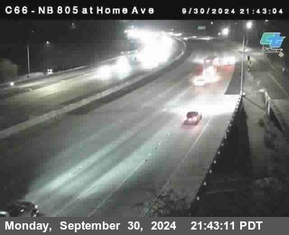 NB 805 at Home Ave (On Ramp)