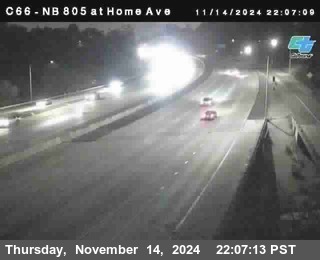 NB 805 at Home Ave (On Ramp)