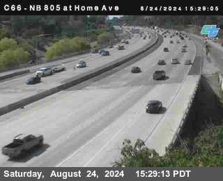 NB 805 at Home Ave (On Ramp)