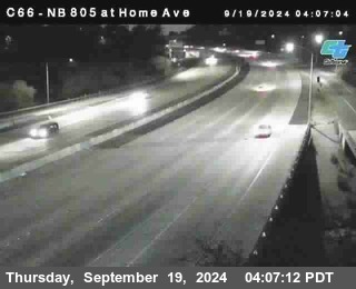 NB 805 at Home Ave (On Ramp)