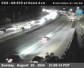 NB 805 at Home Ave (On Ramp)