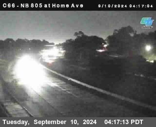 NB 805 at Home Ave (On Ramp)