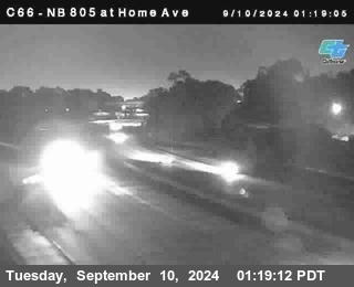 NB 805 at Home Ave (On Ramp)