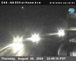 NB 805 at Home Ave (On Ramp)