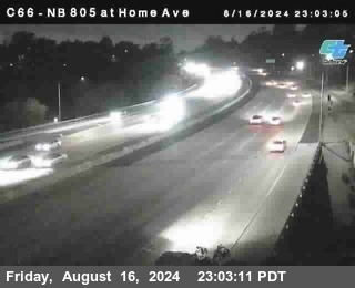 NB 805 at Home Ave (On Ramp)