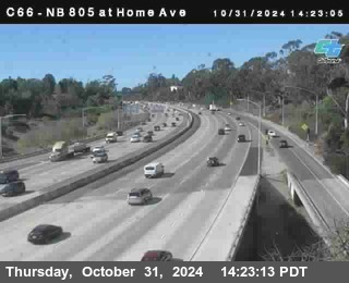 NB 805 at Home Ave (On Ramp)