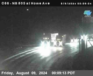 NB 805 at Home Ave (On Ramp)